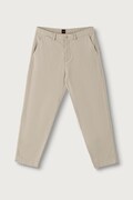 BOSS Orange hlače chinos za muškarce od pamuka s elastanom Chino_ST_2 bež spušteni struk 50564343