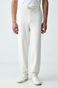 BOSS Green spodnie dresowe męskie z bawełną JT_Long Pants beżowe regular waist 50564096
