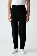 BOSS Green spodnie dresowe męskie z bawełną JT_Long Pants czarne regular waist 50564096