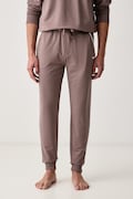 HUGO spodnie lounge męskie z bawełną NOAH PANTS pomarańczowe regular waist 50566158