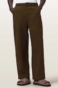 AllSaints штани чоловічі бавовняні TAIKO бежеві regular waist M035TE