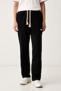 Barrow teplákové nohavice bavlnené čierne high waist F6BWUAFP018