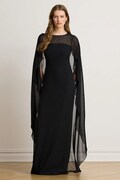 Lauren Ralph Lauren sukienka empire czarna gładka 253B20797
