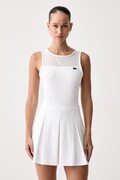 Lacoste sukienka sportowa biała gładka EF6876