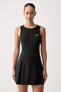 Lacoste sukienka sportowa czarna gładka EF6876