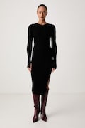 Patrizia Pepe sukienka bodycon z wiskozą czarna 2A0044 KK032