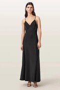AllSaints sukienka IRINA czarna gładka W024DF