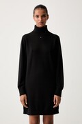 Tommy Jeans sukienka bawełniana czarna gładka DW0DW23460
