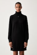 Tommy Jeans sukienka bawełniana czarna gładka DW0DW23460
