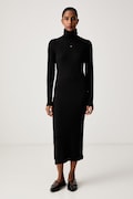 Tommy Jeans sukienka bawełniana z elastanem czarna gładka DW0DW23320