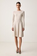 Armani Exchange рокля с вискоза бежова XW003264 AF10352