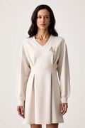 Armani Exchange haljina A-kroja s viskozom bež XW002398 AF13397