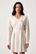 Armani Exchange haljina A-kroja s viskozom bež XW002398 AF13397