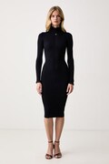 Elisabetta Franchi sukienka bodycon z wiskozą granatowa gładka AM21B66E2