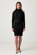 Patrizia Pepe vestito nero liscio 8A0344 J0060