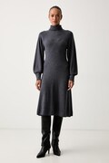 Pinko haljina s viskozom siva bez uzorka 107236 A3I1