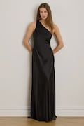 Lauren Ralph Lauren sukienka asymetryczna czarna gładka 253P14047