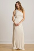 Lauren Ralph Lauren sukienka asymetryczna beżowa 253P13865