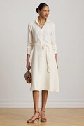 Lauren Ralph Lauren rochie evazată bej simplă 200P14803