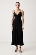 Twinset рокля без закопчаване от вискоза черна 262TT2171