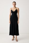 Twinset рокля без закопчаване от вискоза черна 262TT2171