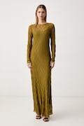 Twinset sukienka bieliźniana ażurowa żółta gładka 262LI2NDD
