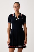 Guess sukienka rozkloszowana z wiskozą MARILYN granatowa W6BK98 Z2277