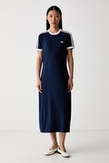 adidas Originals sukienka bawełniana z elastanem granatowa gładka KS4766