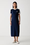 adidas Originals sukienka bawełniana z elastanem granatowa gładka KS4766