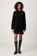 Polo Ralph Lauren sukienka sweterkowa wełniana czarna gładka 211B17446