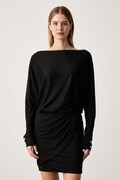 Guess vestito CAMRYN nero liscio W6BK57 K6423