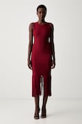 DKNY pulóveres pamuttal burgundia sima P6EUAD33