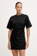 Calvin Klein Jeans φόρεμα με βισκόζη μαύρο απλό LV047G251G