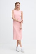 Calvin Klein Jeans sukienka bawełniana z elastanem różowa gładka LV047G209G