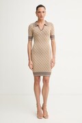 Guess рокля с вискоза LISE бежова W6YK32 Z0963