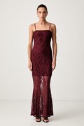 Guess haljina EVELYN bordo bez uzorka W6YK12 K4359