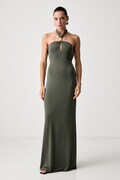 Marciano by Guess halter obleka z modalom SORAYA zelena enobarvna G6YK48 K4912