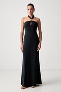 Marciano by Guess halter obleka z modalom SORAYA črna enobarvna G6YK48 K4912