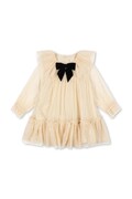 Konges Sløjd сукня BOW DRESS бежева однотонна KS106400