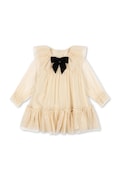 Konges Sløjd сукня BOW DRESS бежева однотонна KS106400