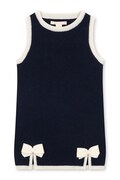 Konges Sløjd sukienka wełniana ALETTE DRESS granatowa gładka KS106365