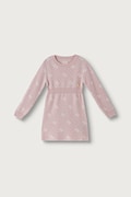 Guess sukienka sweterkowa z dodatkiem wełny różowa monogram K6BK07 Z1307