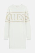 Guess sukienka z bawełną beżowa J6BK06 Z1295