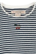 Konges Sløjd sukienka z bawełną ROLI STRIPE DRESS OCS niebieska w paski KS107378