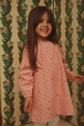 Konges Sløjd sukienka bawełniana MARLO DRESS GOTS pomarańczowa gładka KS106146