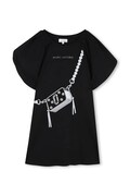 MARC JACOBS sukienka bawełniana czarna z nadrukiem W60971