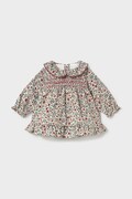 Mayoral Newborn sukienka bawełniana fioletowa w kwiaty 2823