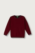 United Colors of Benetton sveter detský bavlnený burgundský 1ZOJG101B