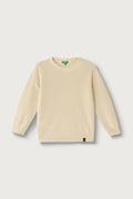 United Colors of Benetton sweter dziecięcy bawełniany beżowy 1ZOJC10AD