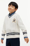 Tommy Hilfiger sweter dziecięcy bawełniany x Peanuts biały KS0KS00763